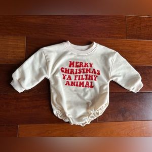 3-6 Month - Christmas bubble romper